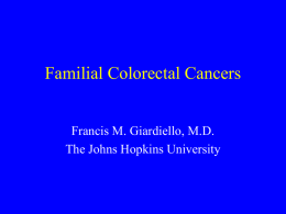 PowerPoint Presentation - Genetic Testing in Familial
