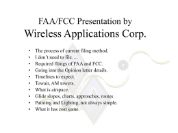 FAA/FCC Presentation by Wireless Applications.