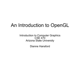 An Introduction to OpenGL