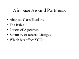 Airspace Around Portmoak - Scottish Gliding Centre