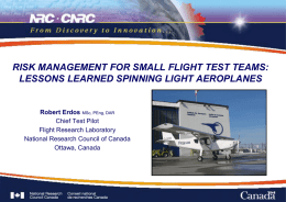 Template PPT - Flight Test Safety