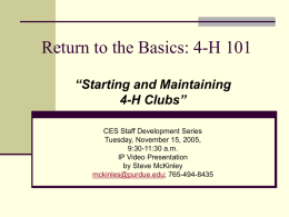 Effectively Utilizing Volunteers&rdquo;