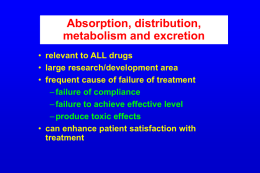 Absorption, distribution, metabolism and excretion