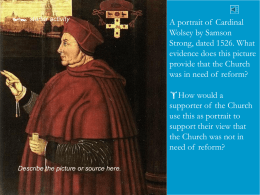 Wolsey's rise to power - presentation