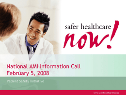 SHN AMI national call Ontario Feb0508