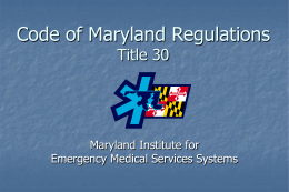 Maryland Title 30