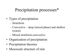 Nimbostratus and stratiform precipitation