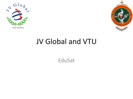 JV Global and VTU - Visvesvaraya Technological University