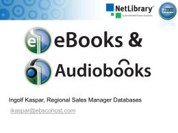 NetLibrary eBooks & Audiobooks