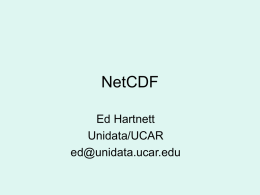 netCDF - Unidata