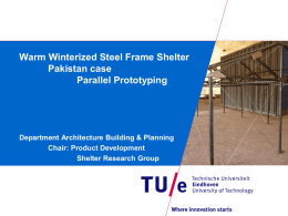 Warm Winterized Steel Frame Shelter Pakistan