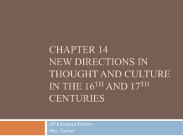 Chapter 14 New Directions in Thought and Culture in the