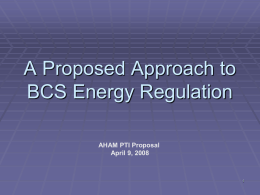 Alternate Approach to BCS Energy Measurement
