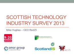 Scottish Technology Industry Survey 2013