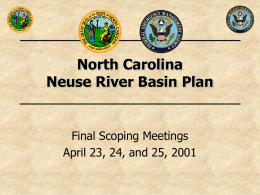 Neuse River Basin Plan Presentation