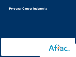 Personal Cancer Indemnity (PCI)