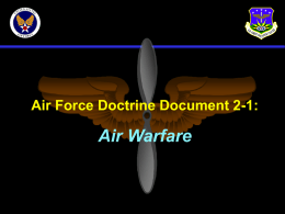 AFDD 2-1, Air Warfare Briefing