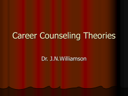 Career Counseling Thoeries
