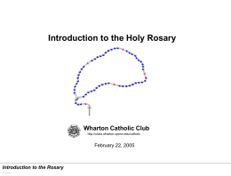 The Holy Rosary: Step by Step Instructions