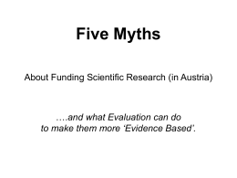 Five Myths