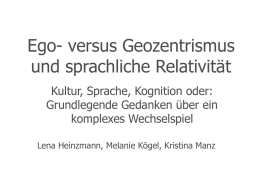 Ego-vs. Geozentrismus