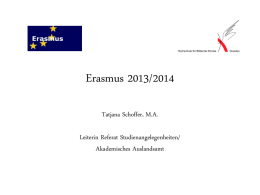 Versicherung Erasmus-Programm beinhaltet keinen