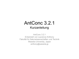 Korpusrecherchemethoden am Beispiel des Programms AntConc