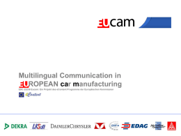 Multilingual Communication in European Car Manufacturing
