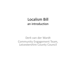 Localism Bill an introduction