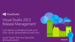 Visual Studio Release Management