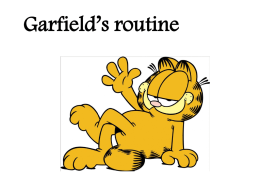 Garfield’s routine