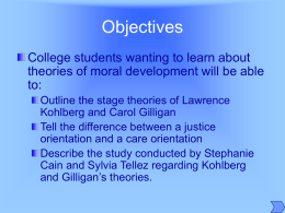 Moral Development - University of Dallas