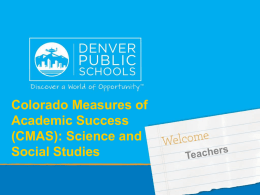 Colorado Measures of Academic
