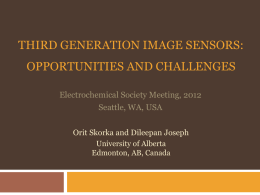 Third Generation Image Sensors: Opportunities and Challenges