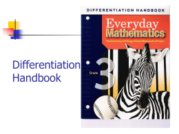 Differentiation Handbook