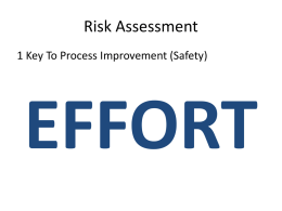 Risk Assessment - Drill Science Corporation