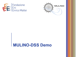 MULINO-DSS 2 - FEEM - Fondazione Eni Enrico Mattei
