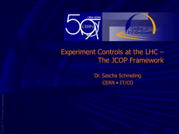 Experiment Control at the LHC – Joint Controls for Physics