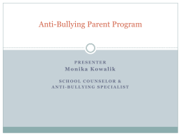 Anti-Bullying Program Introduction