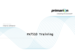 PX7510 Training