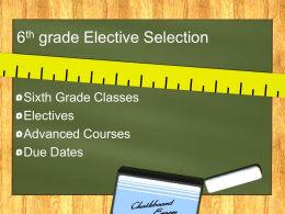 Sixth Grade Registration - Cypress Grove Intermediate School