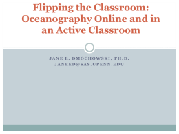 Flipping the Classroom: Oceanography Online and in an