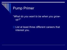Pump Primer - cungeheier / FrontPage