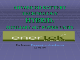 Electro Energy, Inc. Enertek Solutions, Inc.