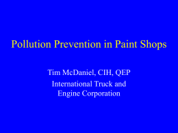 Pollution Prevention in Paint Shops
