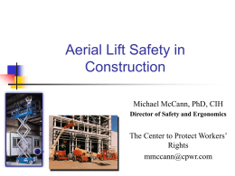Deaths from Aerial Lifts in Construction