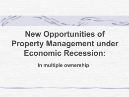 New Opportunities of Property Management under