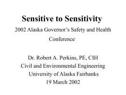 Sensitive to Sensitivity