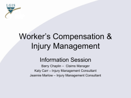 Worker’s Compensation & Injury Management