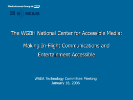 WAEA-Access to IFE